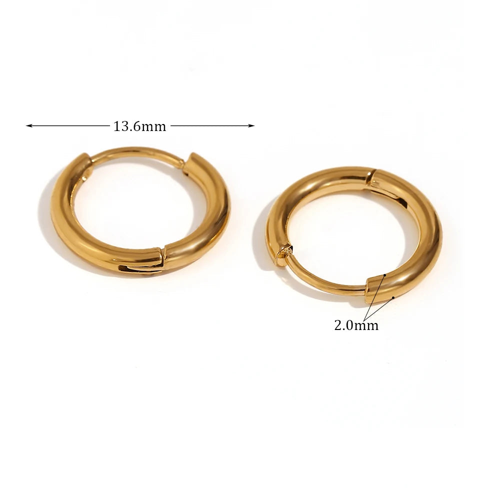 Ebbelle minimalista aço inoxidável pequenos brincos de argola de água doce pérola encantos meninas senhoras na moda jóias 2024 brincos de pérola